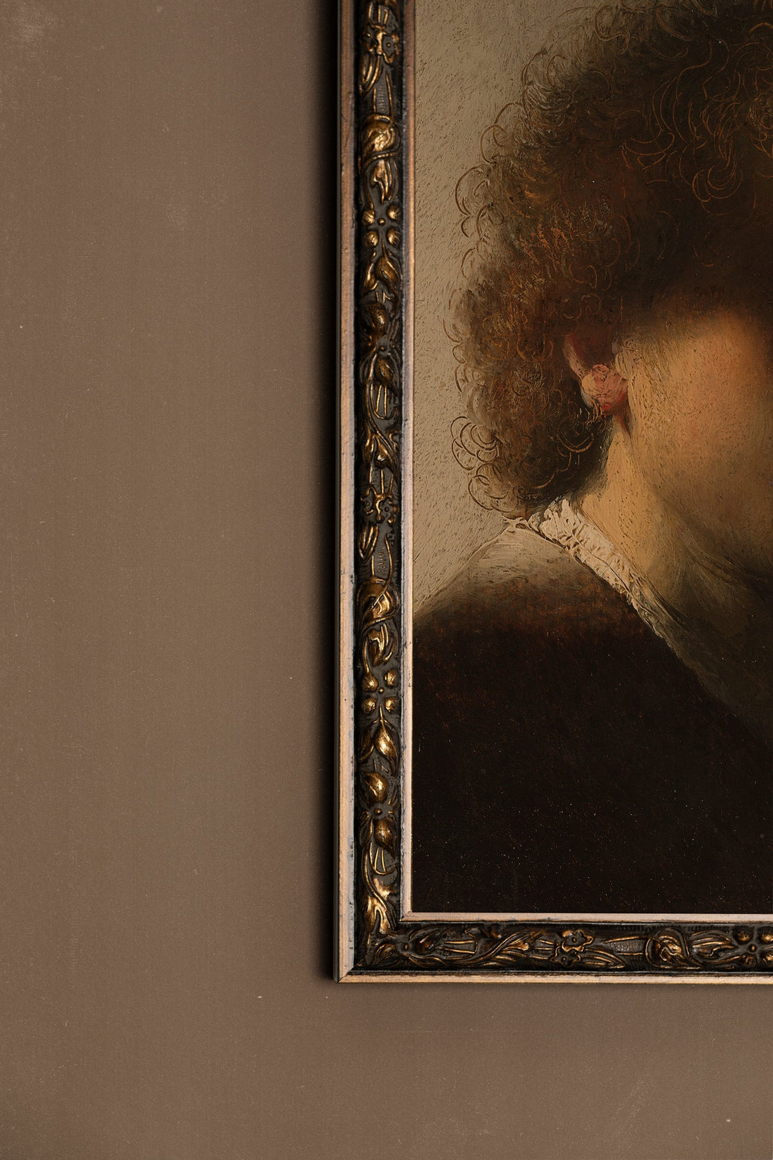 MURMURE DE LUMIÈRE, Oeuvre sur toile rigide, encadré Vintage Bronze