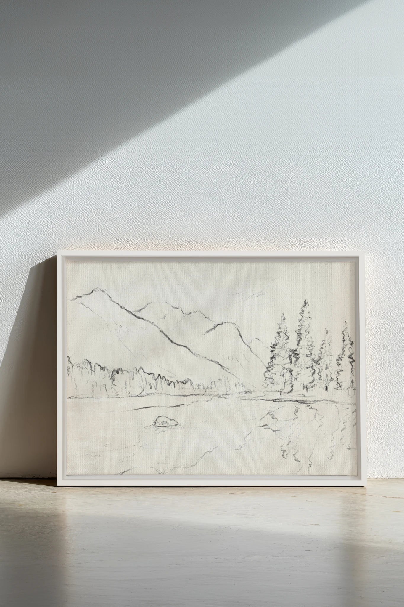 Reflets Alpins, Oeuvre sur toile étirée
