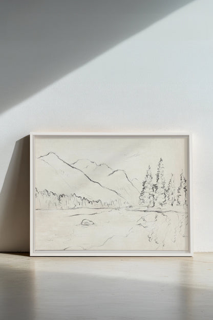 Reflets Alpins, Oeuvre sur toile étirée