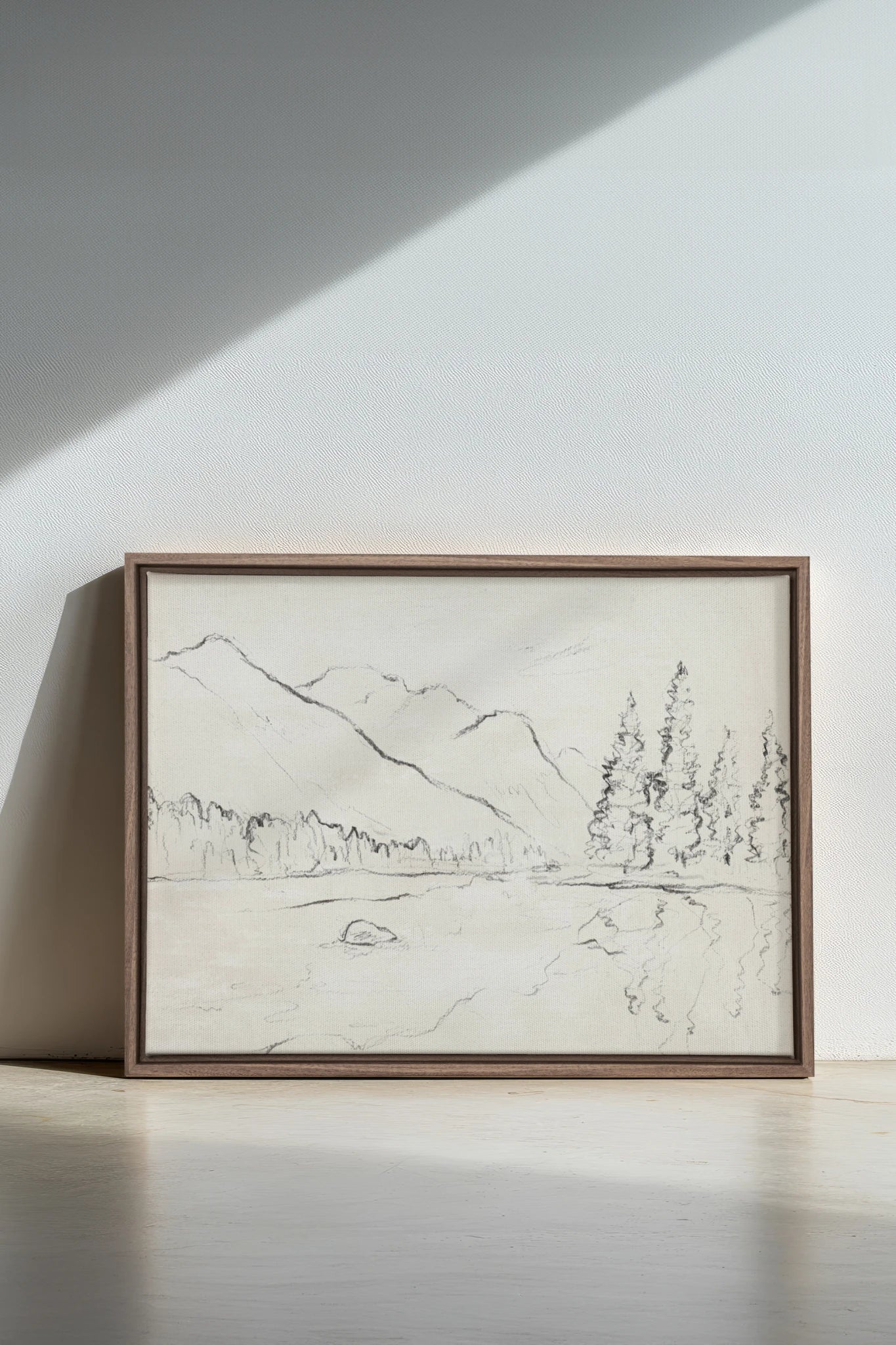 Reflets Alpins, Oeuvre sur toile étirée