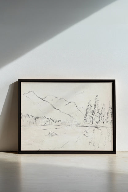 Reflets Alpins, Oeuvre sur toile étirée