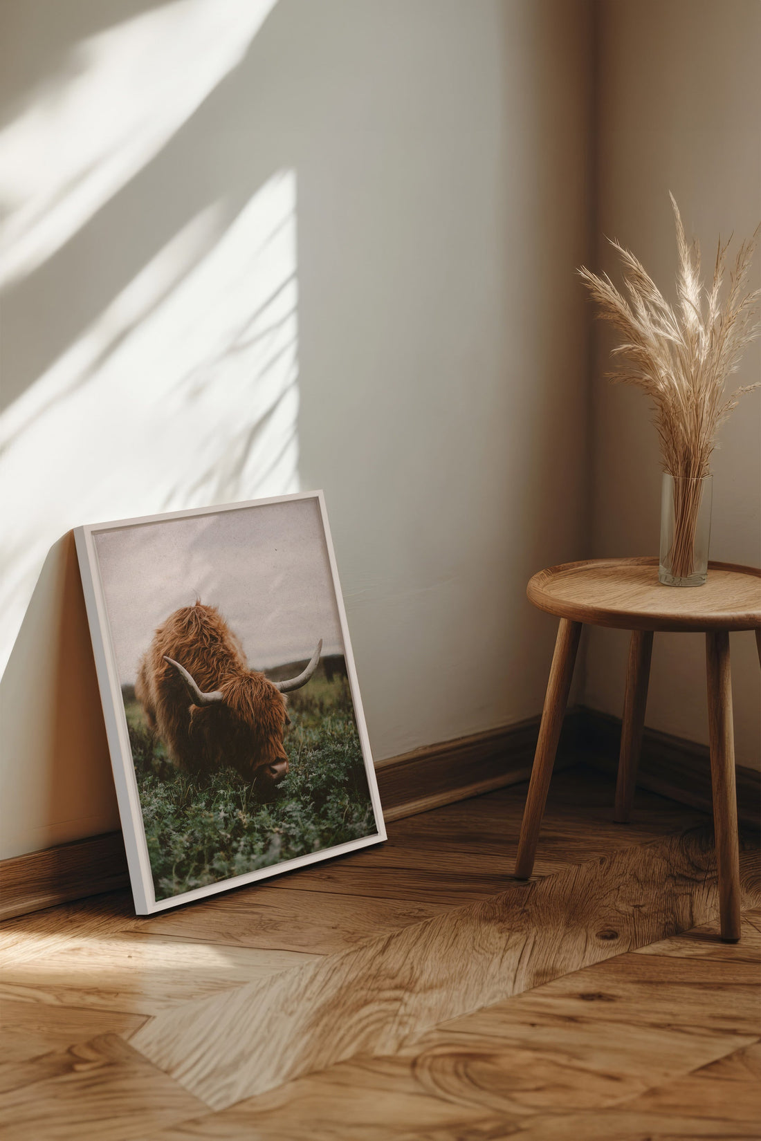ROOTED SPIRIT, Artwork on stretched canvas, framed Natural Light