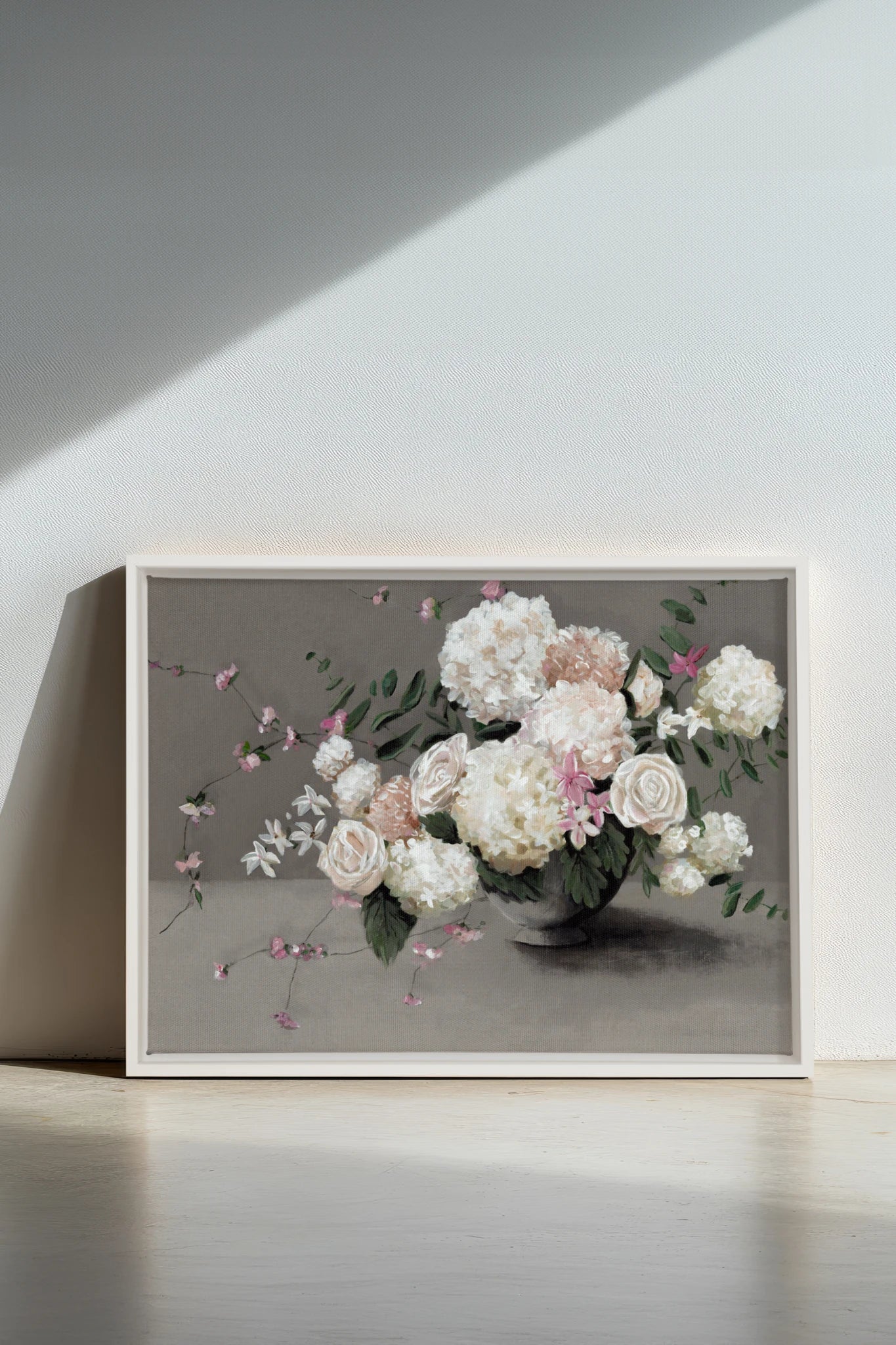 Jardin de Porcelaine, Oeuvre sur toile étirée
