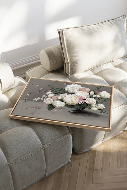 Jardin de Porcelaine, Oeuvre sur toile étirée
