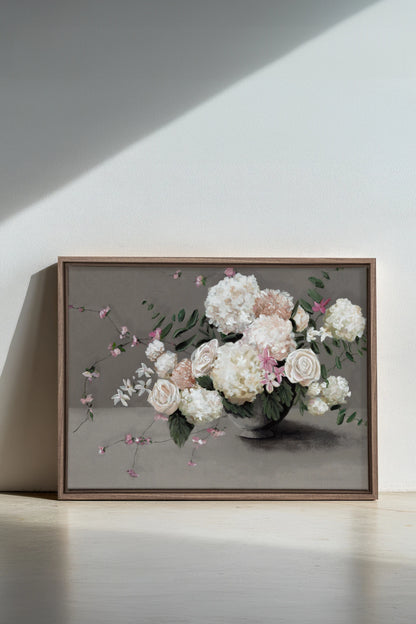 Jardin de Porcelaine, Oeuvre sur toile étirée