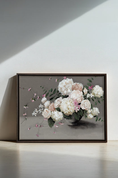 Jardin de Porcelaine, Oeuvre sur toile étirée