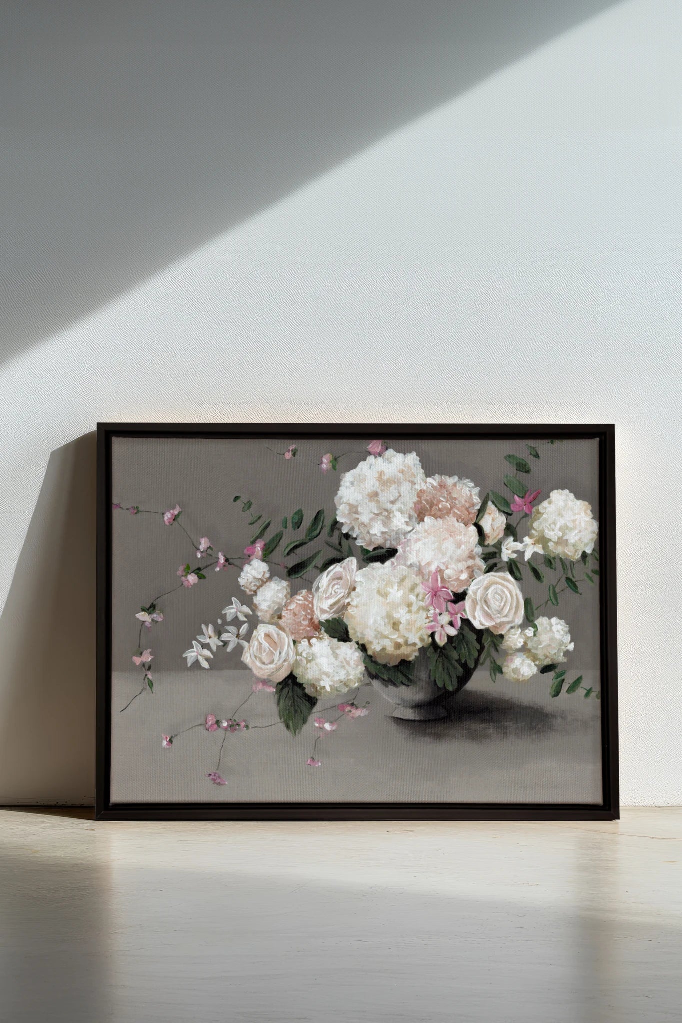 Jardin de Porcelaine, Oeuvre sur toile étirée
