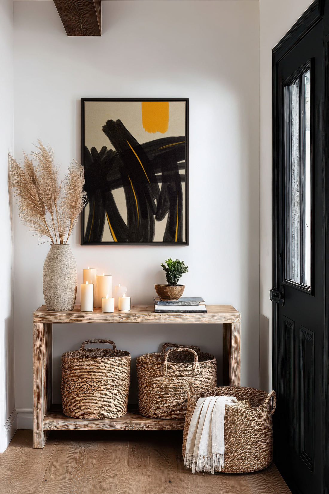 SOLAR MOTION, Oeuvre sur toile étirée, encadré Noir