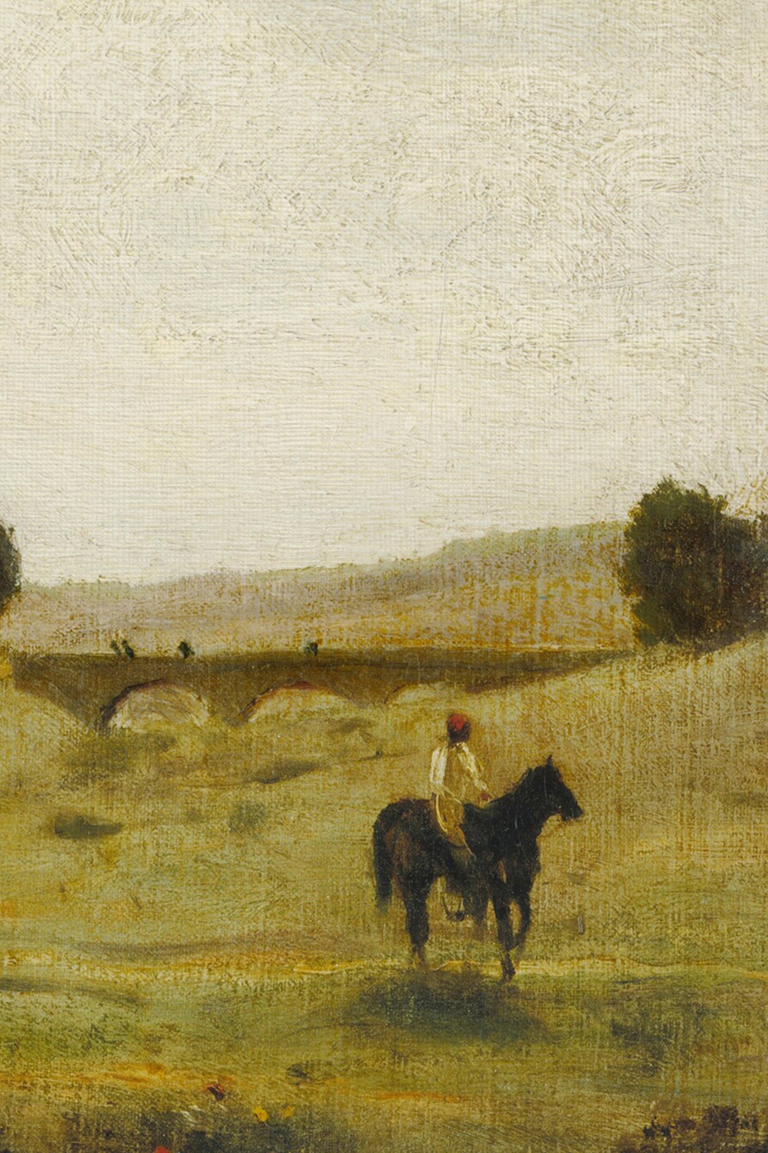 ÉVEIL DES CHAMPS, Oeuvre sur toile rigide, encadré Vintage Bronze