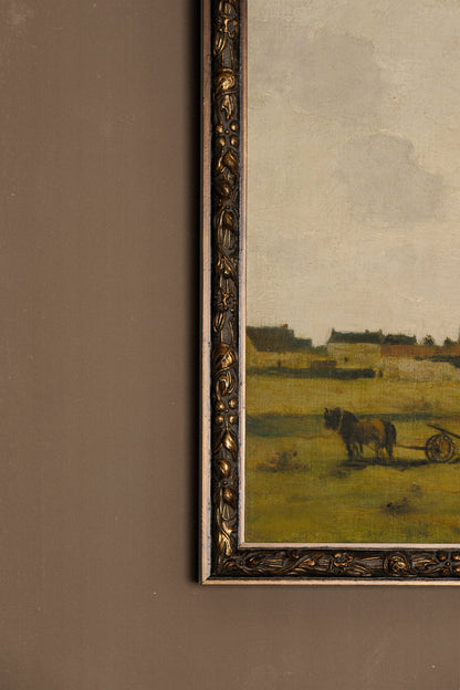 ÉVEIL DES CHAMPS, Oeuvre sur toile rigide, encadré Vintage Bronze