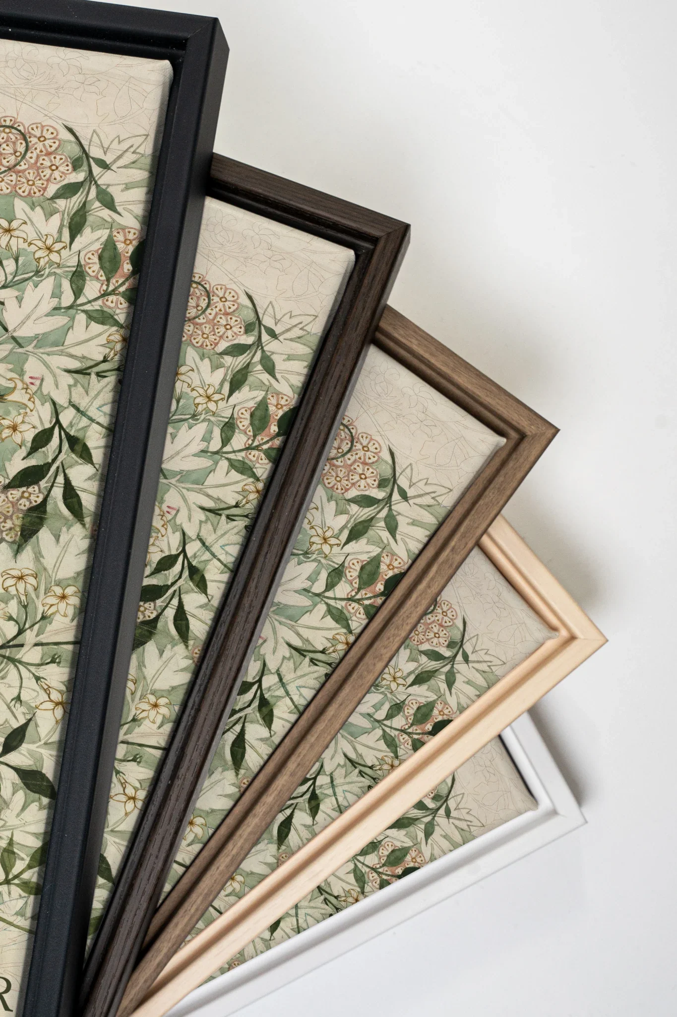 MORRIS GARDEN, Oeuvre sur toile étirée, encadré Brun Chêne