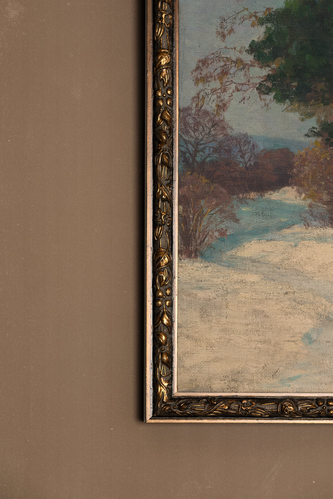 WHISPER OF PINES, Oeuvre sur toile rigide, encadré Vintage Bronze