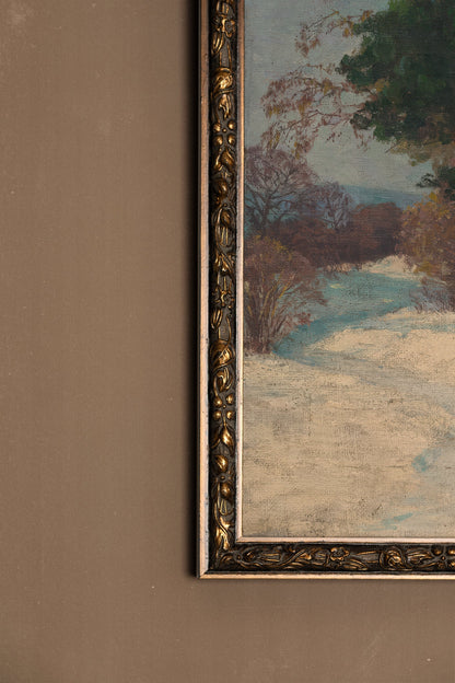 WHISPER OF PINES, Work on canvas, framed Vintage Bronze