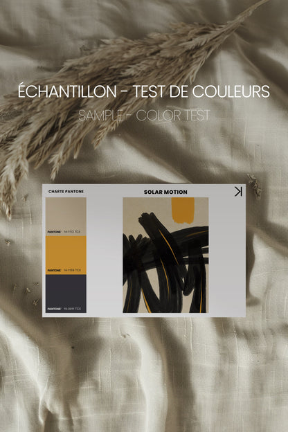 SOLAR MOTION, Oeuvre sur toile étirée, encadré Noir