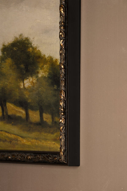 ÉVEIL DES CHAMPS, Oeuvre sur toile rigide, encadré Vintage Bronze