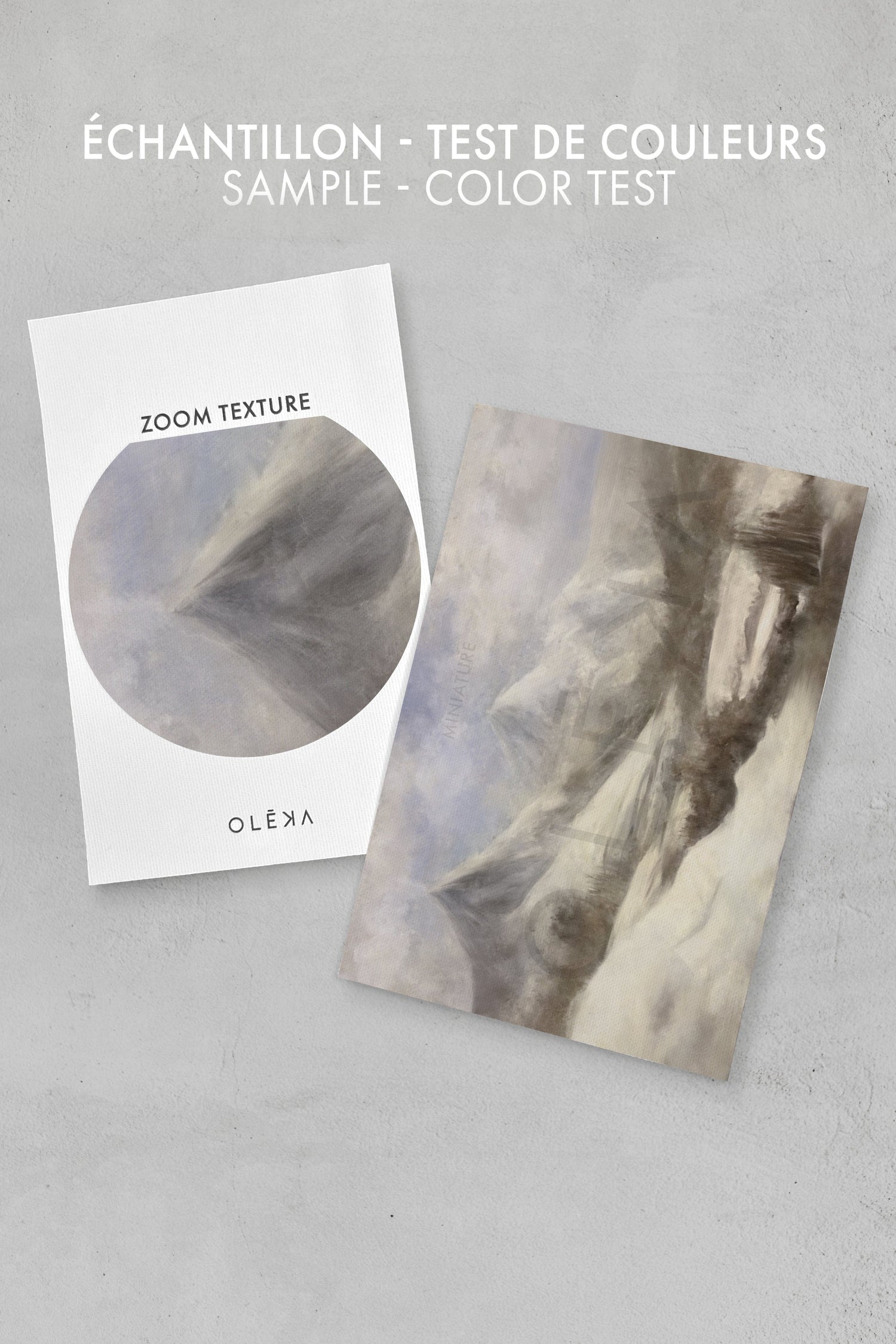 OLEKA CANVAS - FROST, Oeuvre sur toile étirée, encadré Naturel Clair