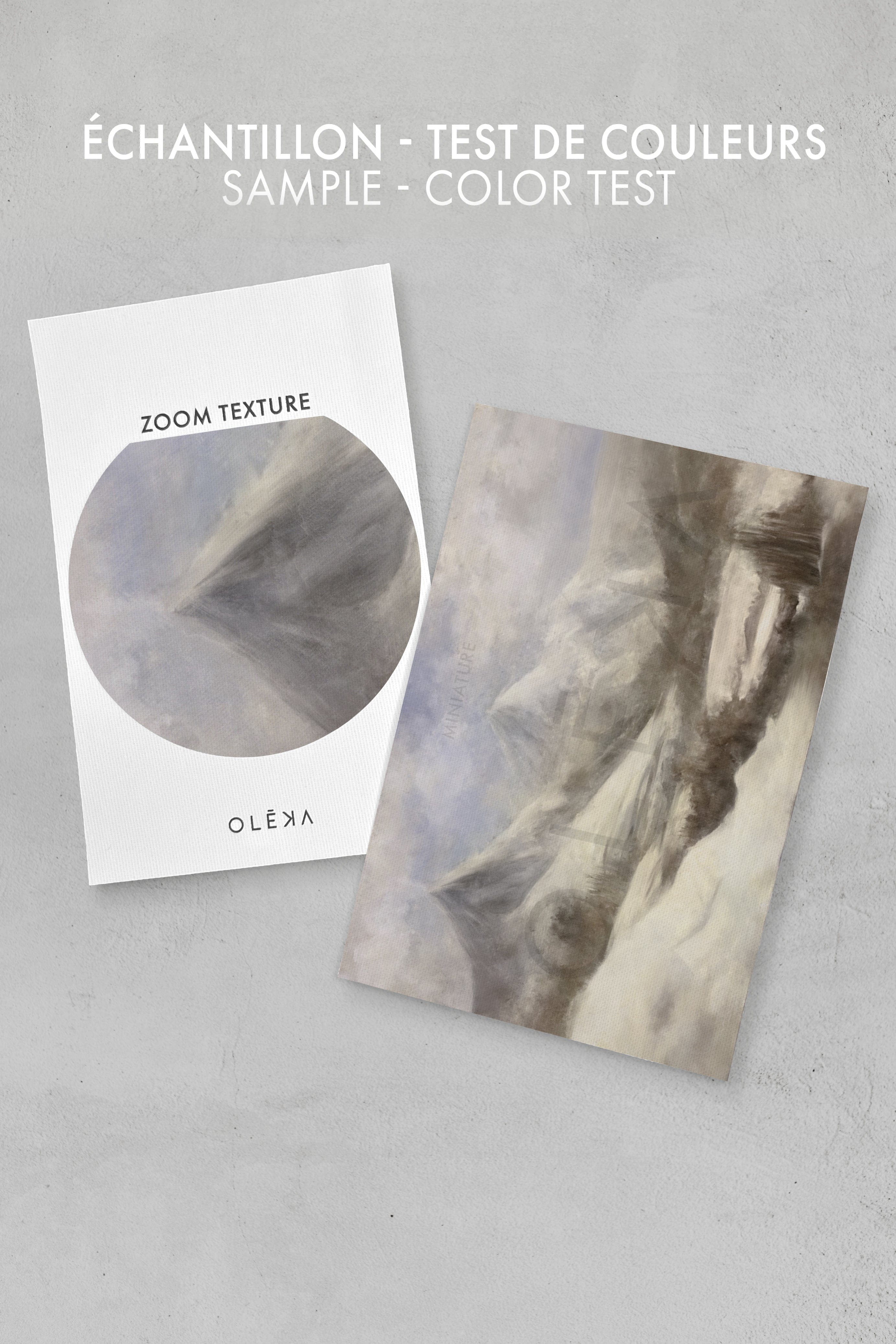 OLEKA CANVAS - FROST, Oeuvre sur toile étirée, encadré Naturel Clair