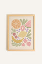 Fruits Pastel, Toile rigide encadrée