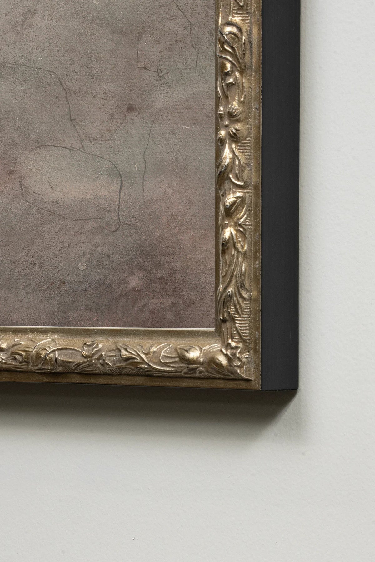 FLORE SAUVAGE, Oeuvre sur toile rigide, encadré Vintage Argent
