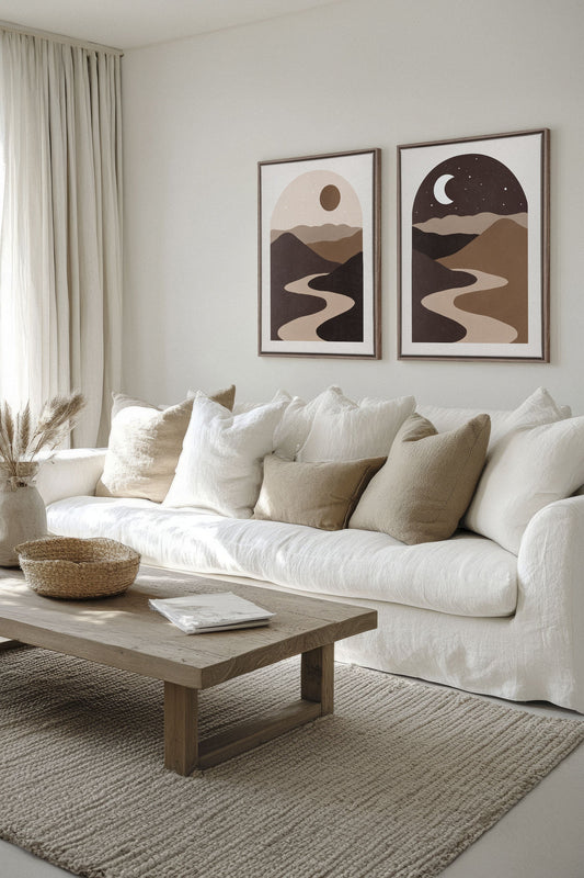 DESERT DREAMS DUO (2 works on stretched canvas)