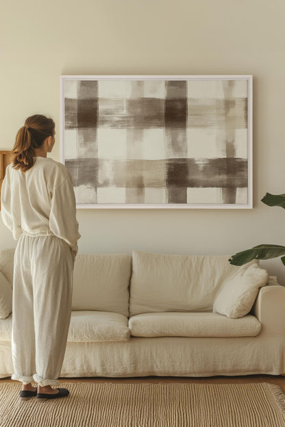 CHIC PLAID, Work on stretched canvas