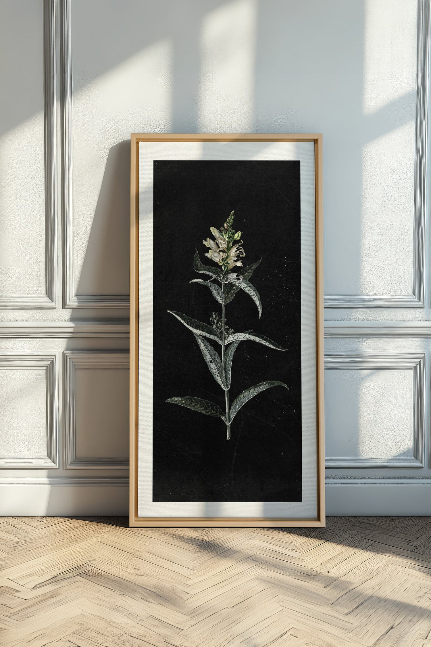 GUARDIAN BLOOM, Oeuvre sur toile étirée, encadré Naturel Clair