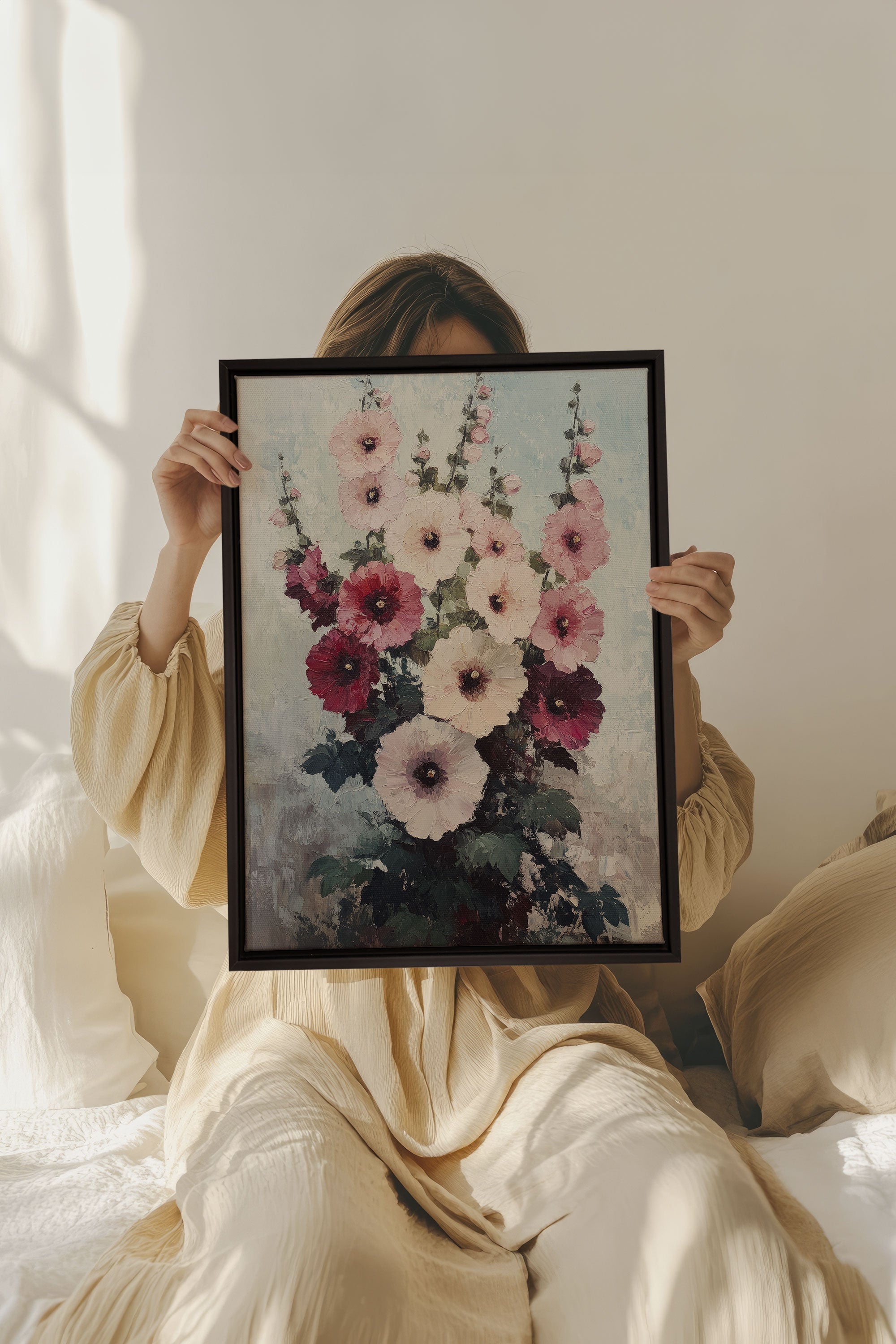OLEKA CANVAS - ROSEWATER DREAM, Oeuvre sur toile étirée, encadré Naturel Clair
