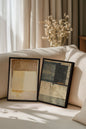 DUO HARMONIE ANCIENNE (2 works on stretched canvas)