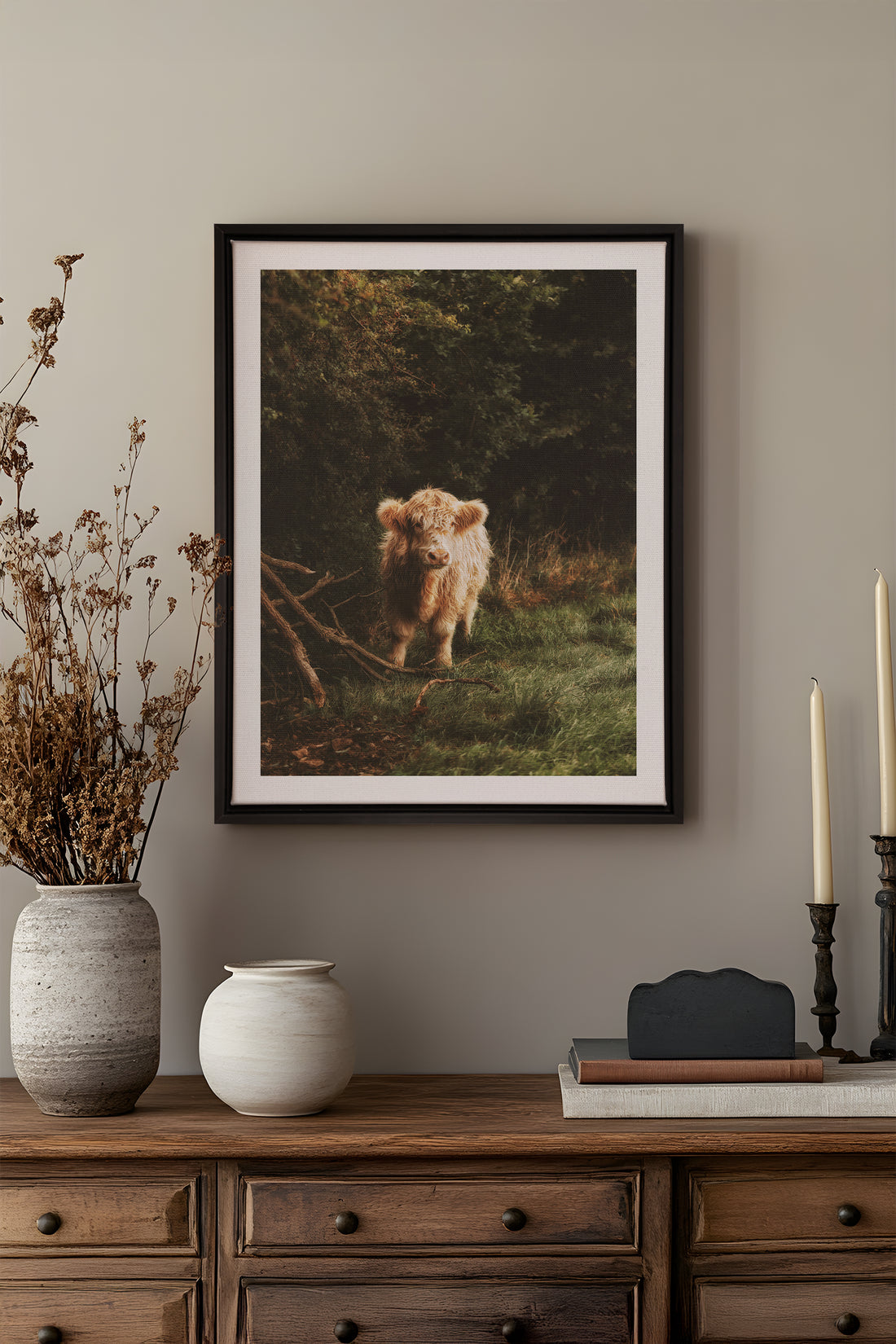 VELOURS DES BOIS, Oeuvre sur toile étiré