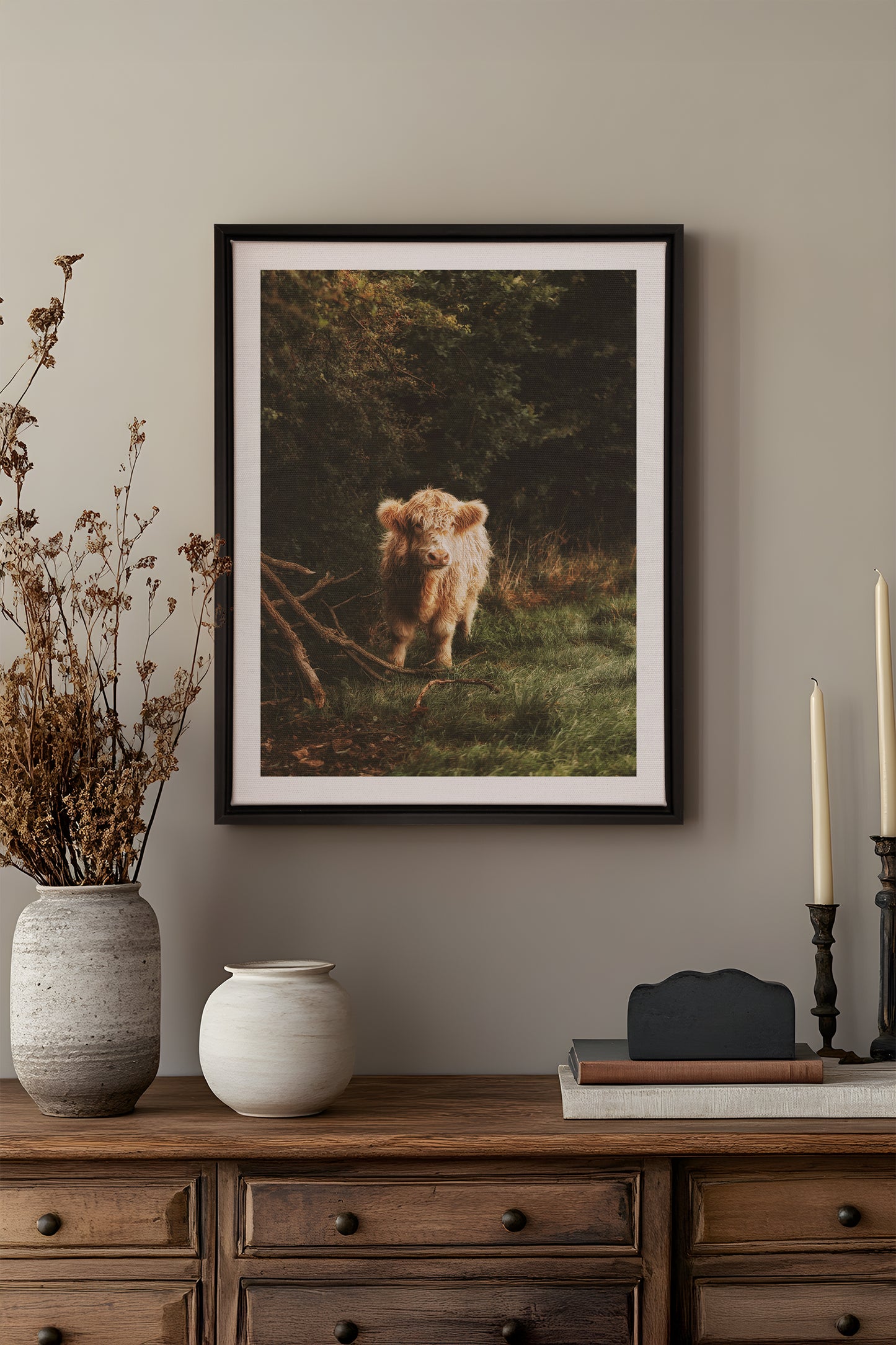 VELOURS DES BOIS, Oeuvre sur toile étiré