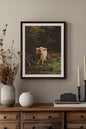 VELOURS DES BOIS, Oeuvre sur toile étiré