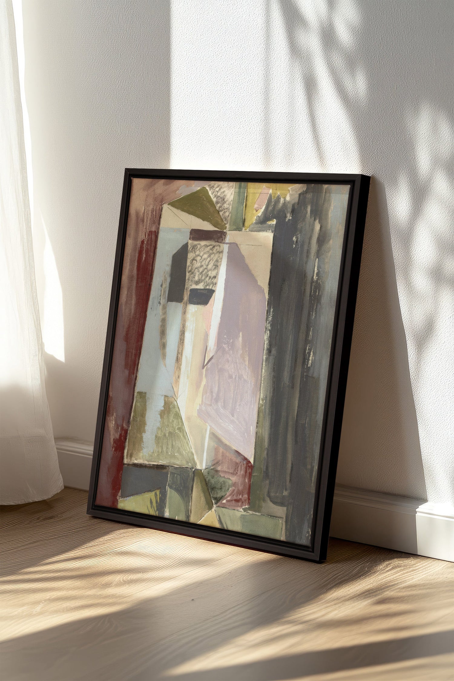 WINTER FRAGMENTS, Oeuvre sur toile étirée, encadré Noir