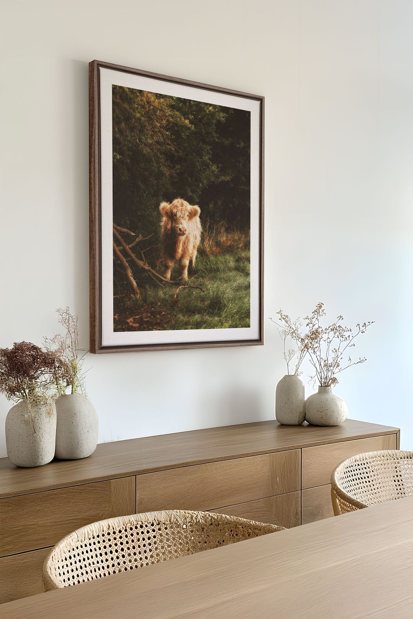 VELOURS DES BOIS, Oeuvre sur toile étiré
