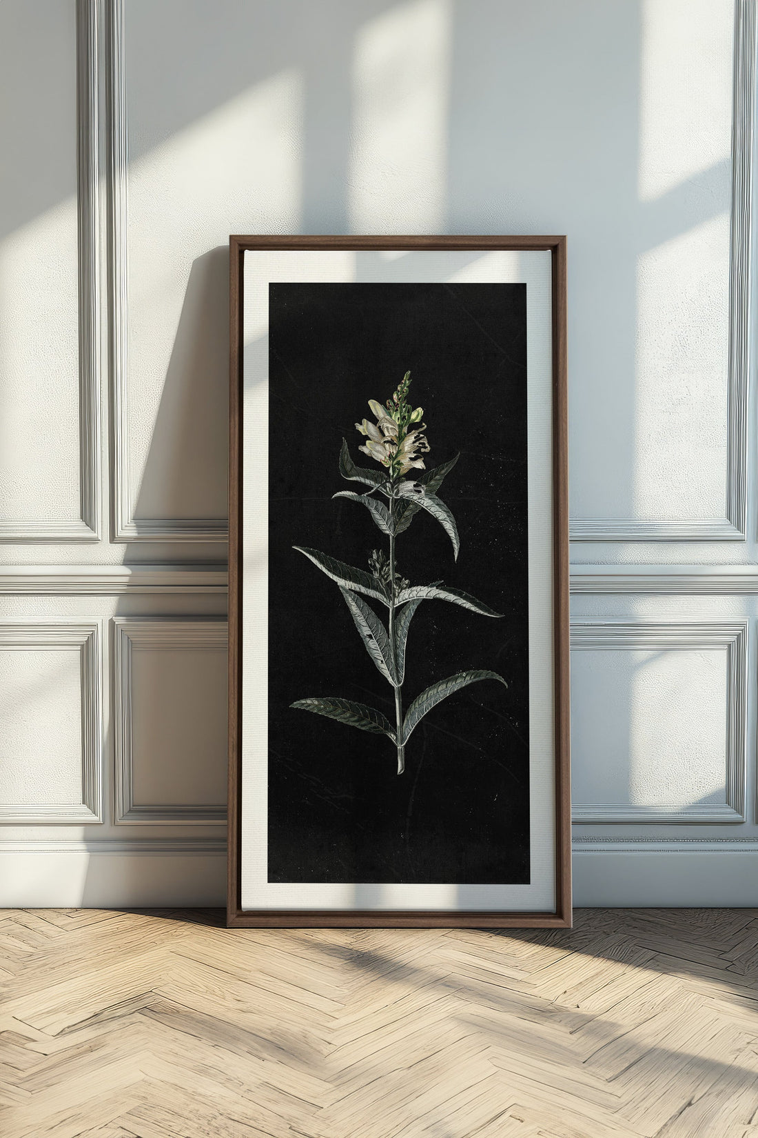 GUARDIAN BLOOM, Oeuvre sur toile étirée, encadré Brun Chêne