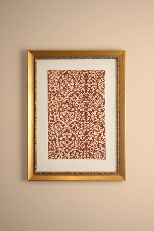 ANTIQUE MOTIF, VINTAGE GOLD FRAME
