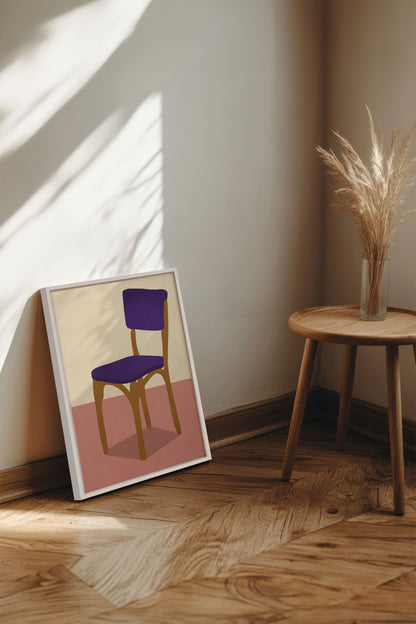 MIDNIGHT CHAIR, Work on stretched canvas