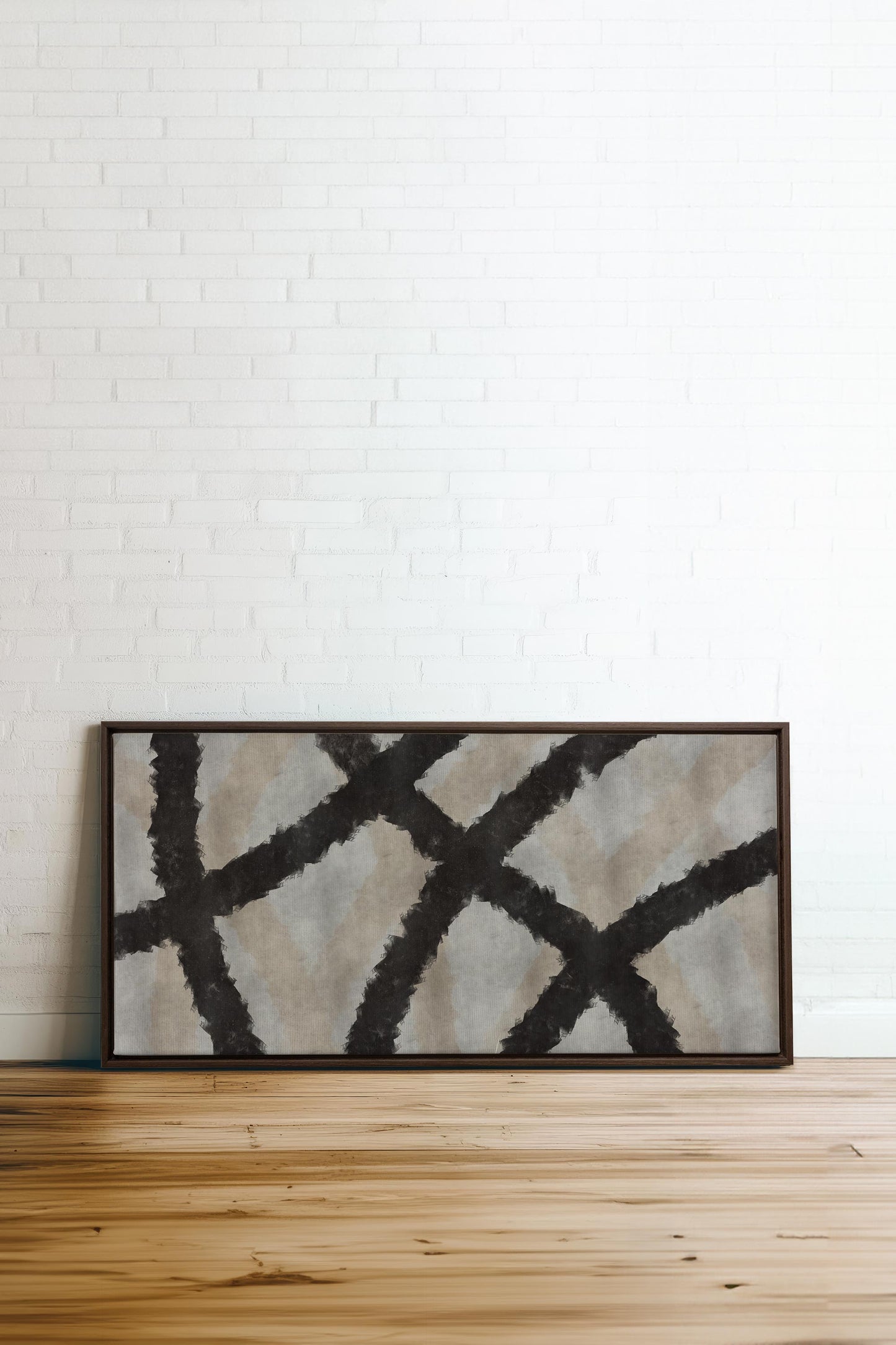 BLACK THREADS, Work on stretched canvas