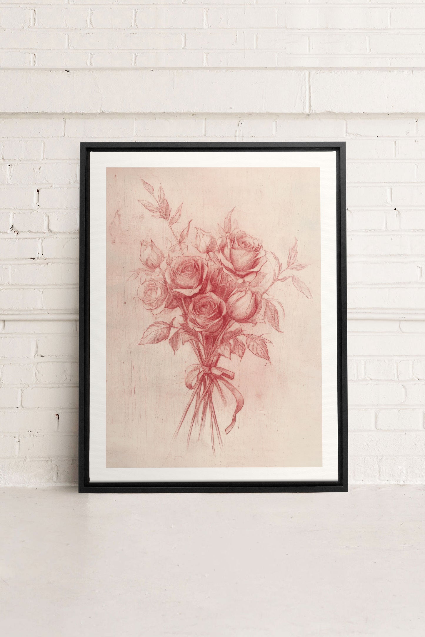 ÉCLATS DE ROSES, Work on stretched canvas