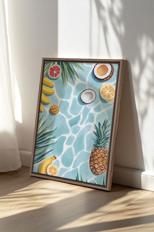 SAVEURS D'ÉTÉ, Oeuvre sur toile étirée