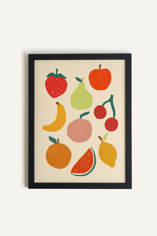 Panier Fruité, Toile rigide encadrée