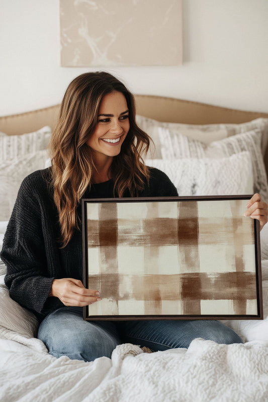 CHIC PLAID, Work on stretched canvas