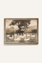 BALLET DES CYGNES, CADRE VINTAGE ARGENT