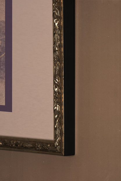 WILD VELVET, Oeuvre sur toile rigide, encadré Vintage Argent