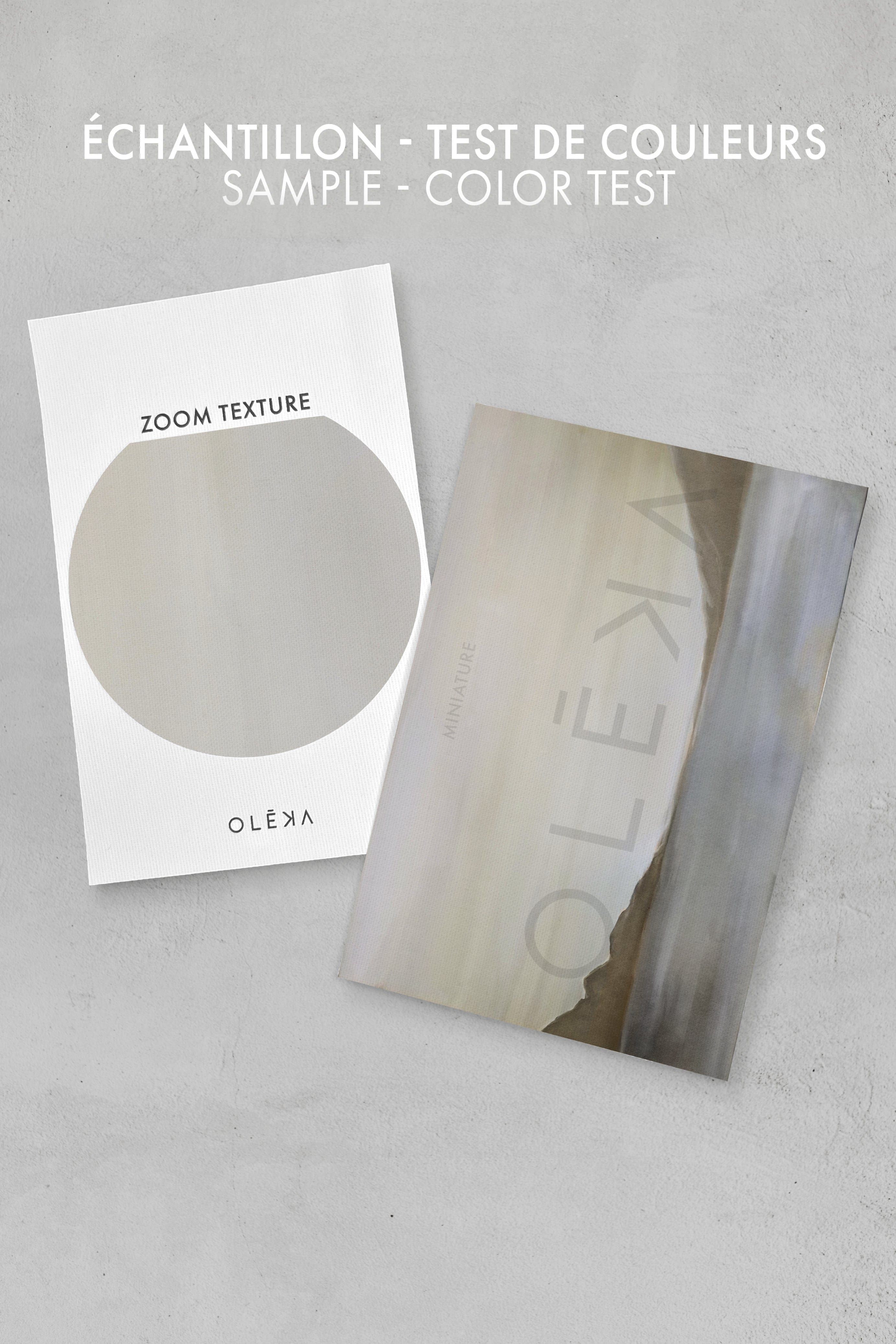 OLEKA CANVAS - BRISE, Oeuvre sur toile étirée, encadré Brun Chêne