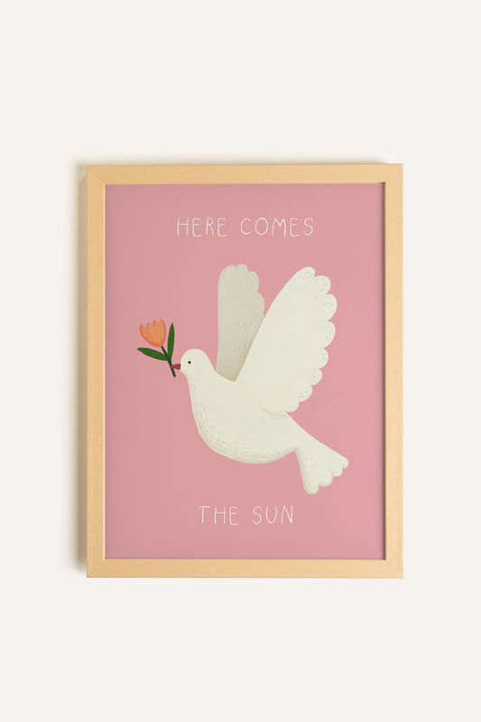 Colombe du Soleil, Toile rigide encadrée