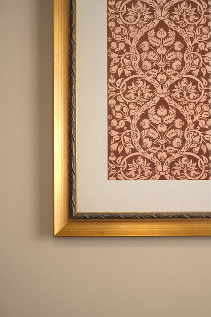 ANTIQUE MOTIF, VINTAGE GOLD FRAME