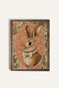 LAPIN ÉLÉGANT, CADRE VINTAGE BRONZE