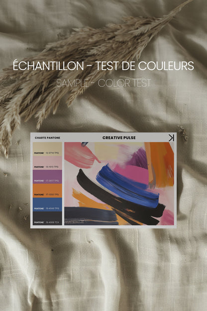 OLEKA CANVAS - CREATIVE PULSE, Oeuvre sur toile étirée, encadré Noir