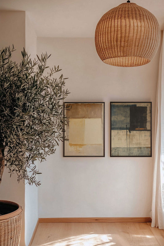 DUO HARMONIE ANCIENNE (2 works on stretched canvas)