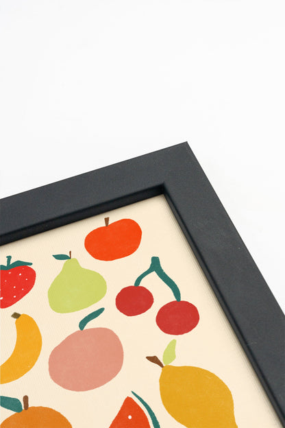 Panier Fruité, Toile rigide encadrée